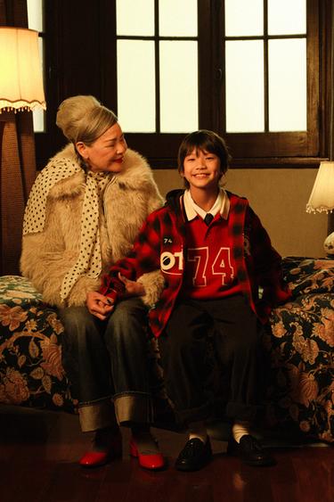 Zara 拉鍊人造皮草短版大衣 - 灰色