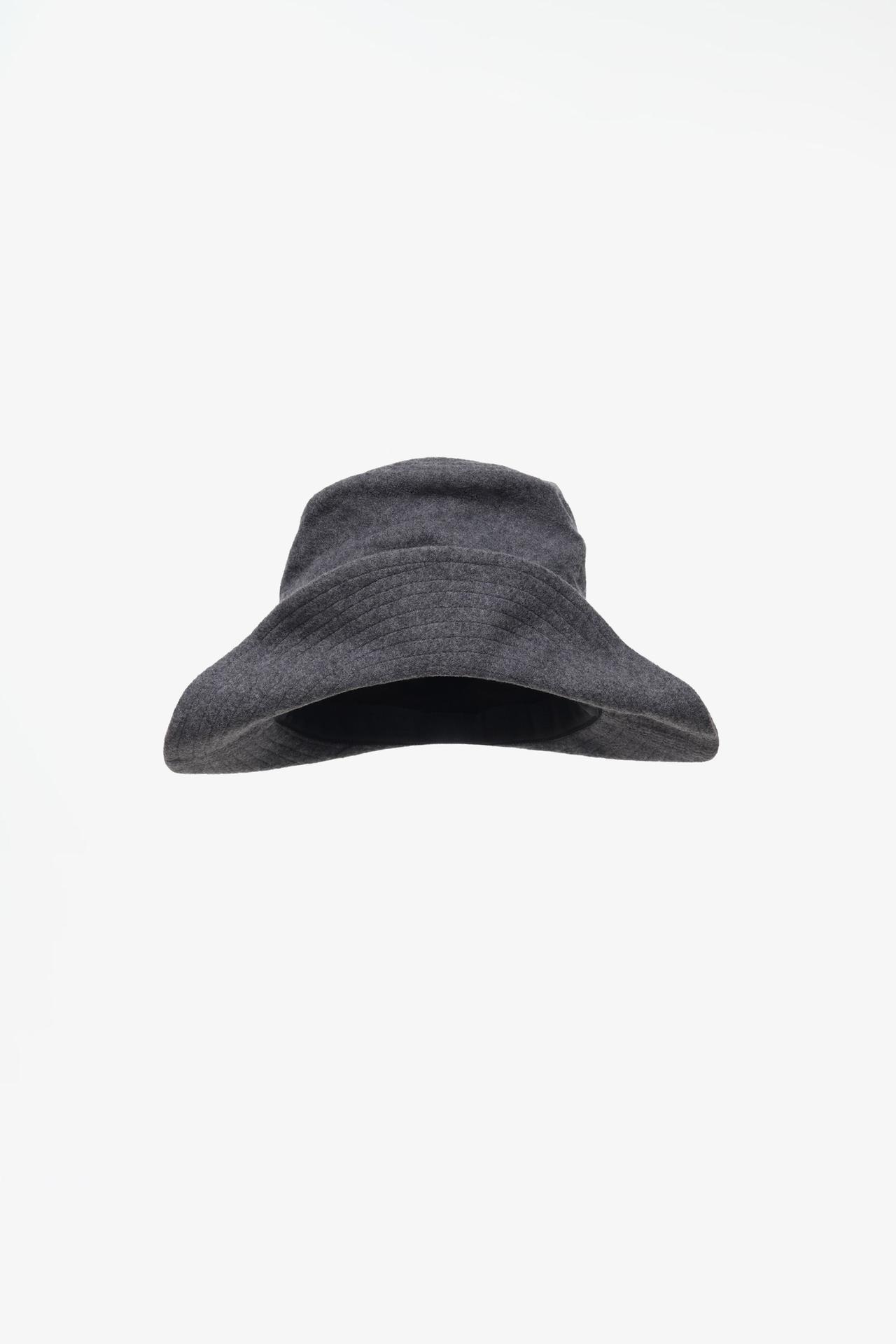 LIMITED EDITION PLAIN WOOL BLEND BEANIE — Gray marl