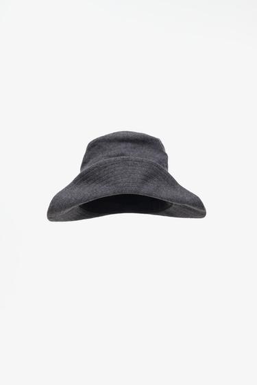 LIMITED EDITION PLAIN WOOL BLEND BEANIE — Gray marl 1