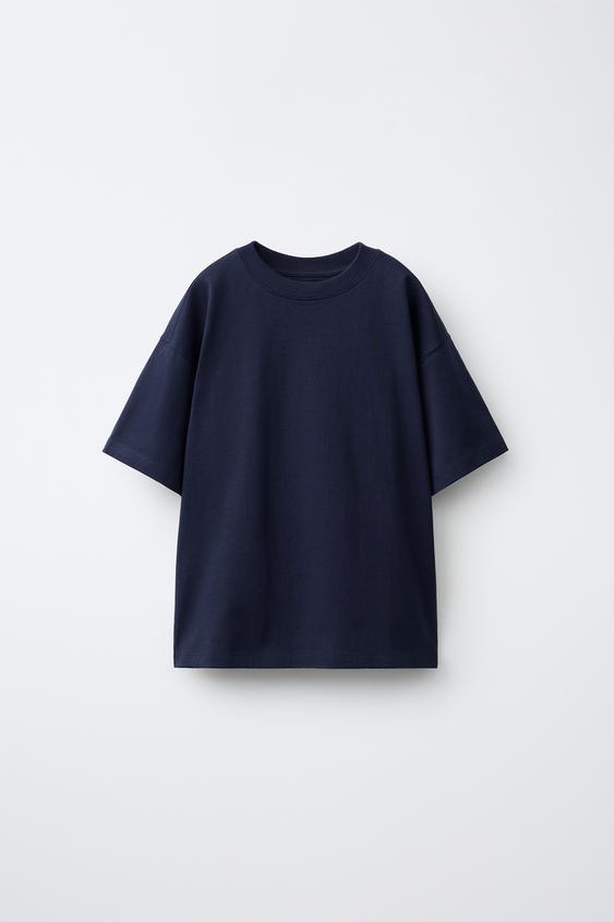 PLAIN T-SHIRT - Ink blue by Zara - Image 0