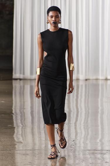 ROBE MIDI CUT OUT - Noir de Zara - Image 0