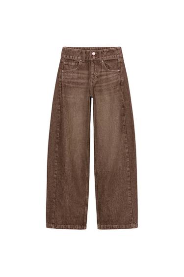 Z1975 MID-WAIST WIDE-LEG JEANS - Rust by Zara