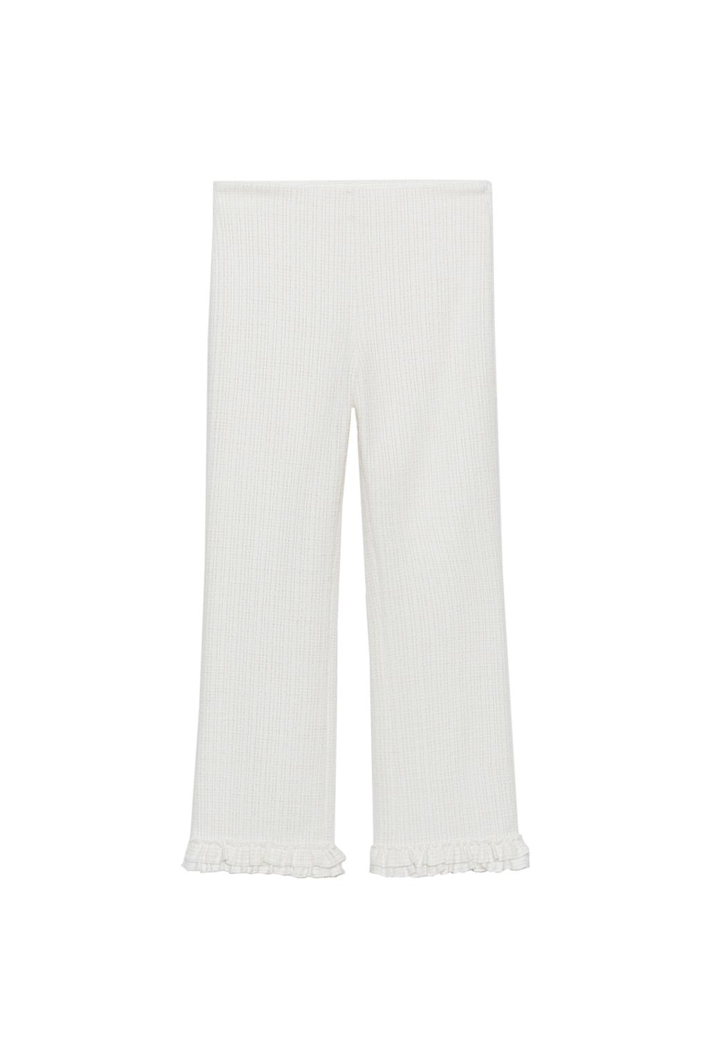 MINI FLARE RUFFLED PANTS - image 3