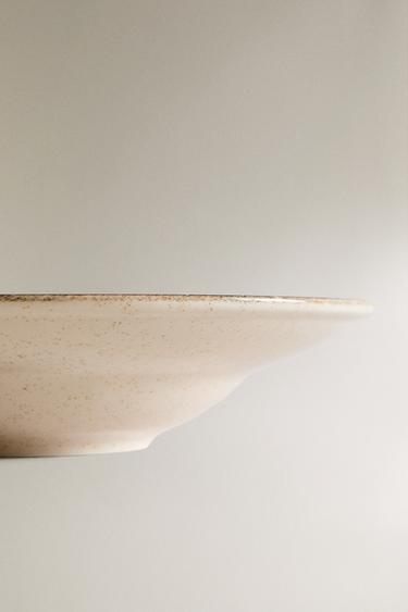ASSIETTE À PÂTES PORCELAINE BORD ANTIQUE - Écru clair de Zara - Image 3