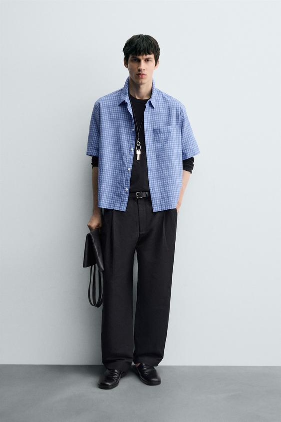 PLAID BOXY FIT SHIRT