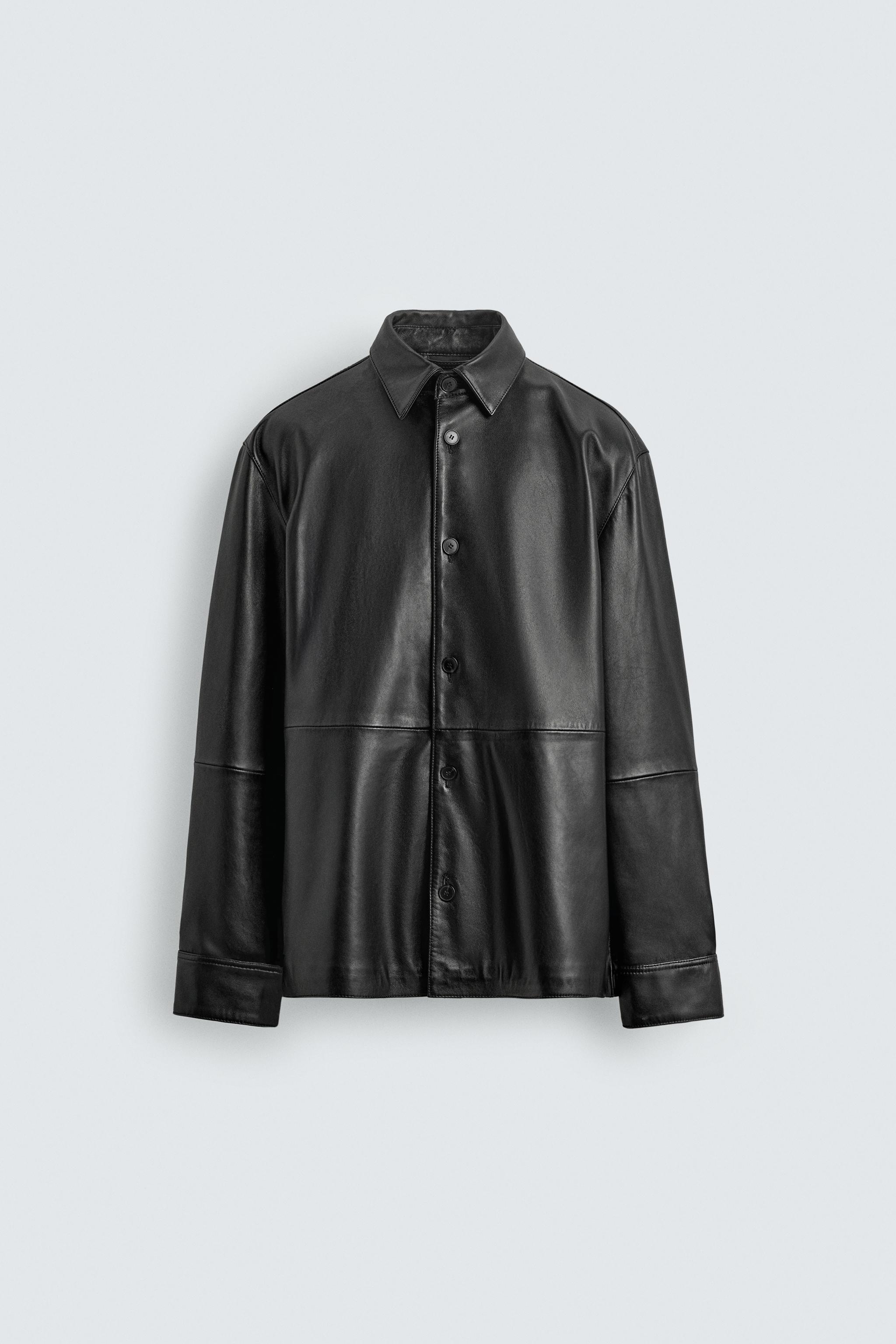 ZARA レザーナッパジャケット 羊革 ブラック 美品 レザーナッパジャケット - ブラック | ZARA Japan / 日本