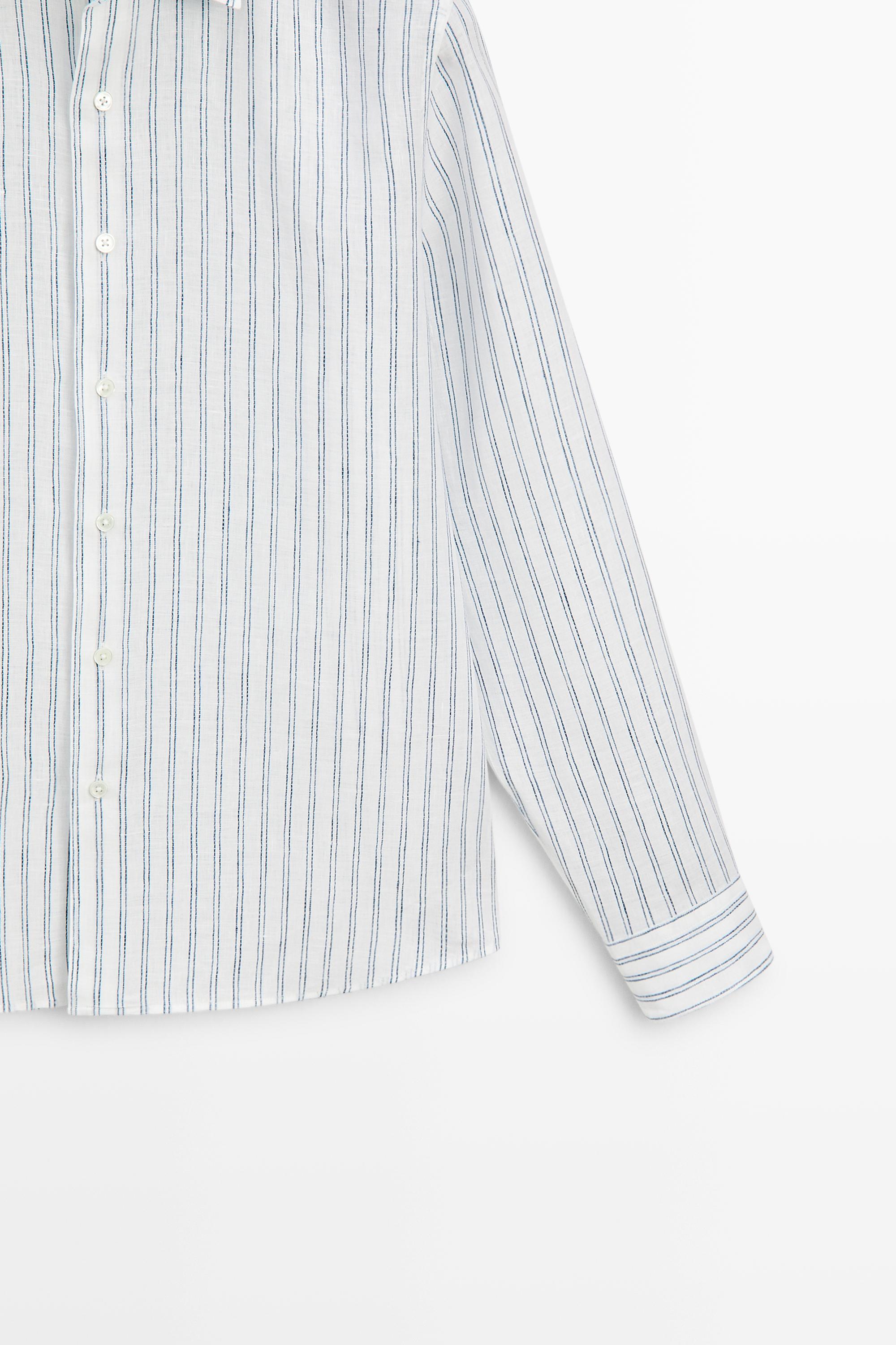 100% linen regular fit shirt