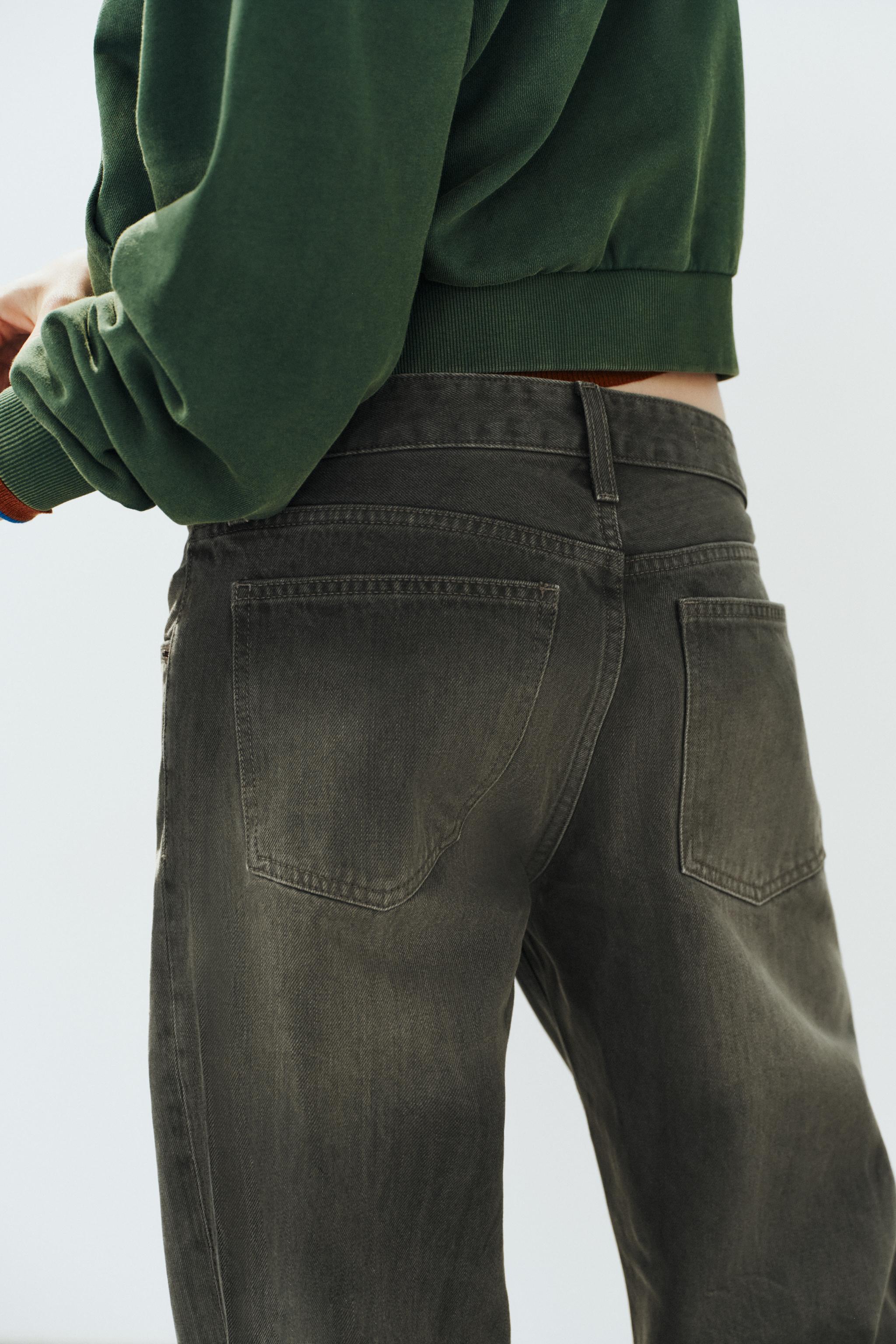 TRF LOW RISE WIDE LEG JEANS