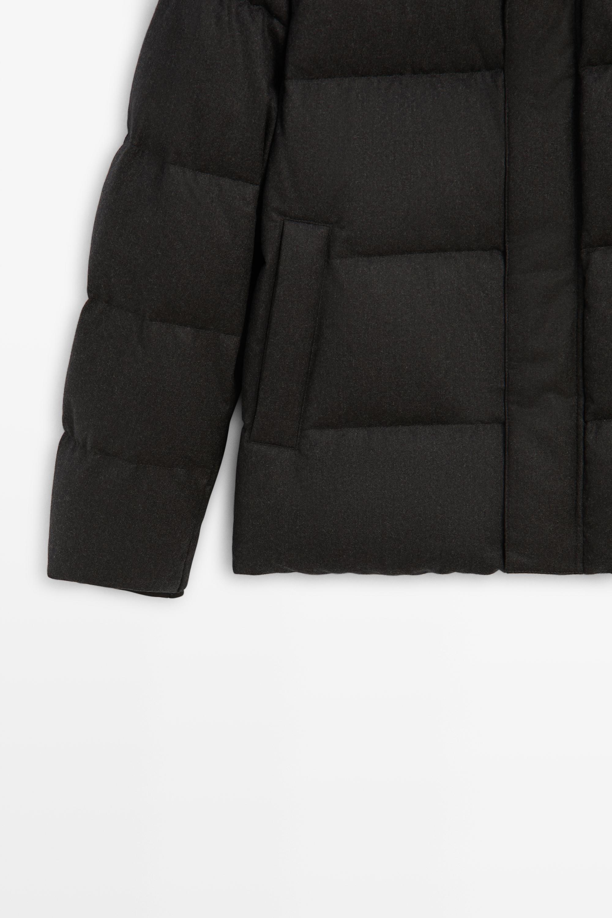 100% WOOL HIGH NECK DOWN JACKET