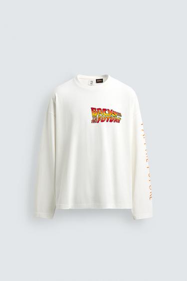 Zara BACK TO THE FUTURE© UCS LLC AND AMBLIN X DYLAN´S T-SHIRT CLUB X ZARA ILLUSTRATION T-SHIRT - white