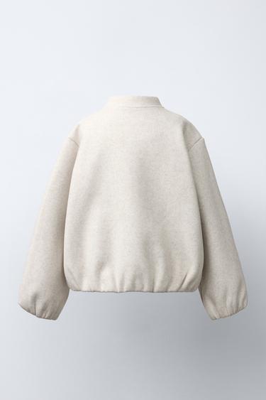 SOFT BOMBER JACKET - Light beige by Zara - Image 3