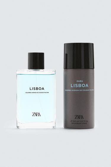 Zara LISBOA EDT 90毫升(3.04液量盎司)+DEODORANT SPRAY EDC 150毫升(5.07液量盎司) - 明淺棕色