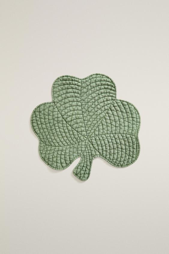 QUILTED CLOVER PLACEMAT - Green by Zara - Image 0