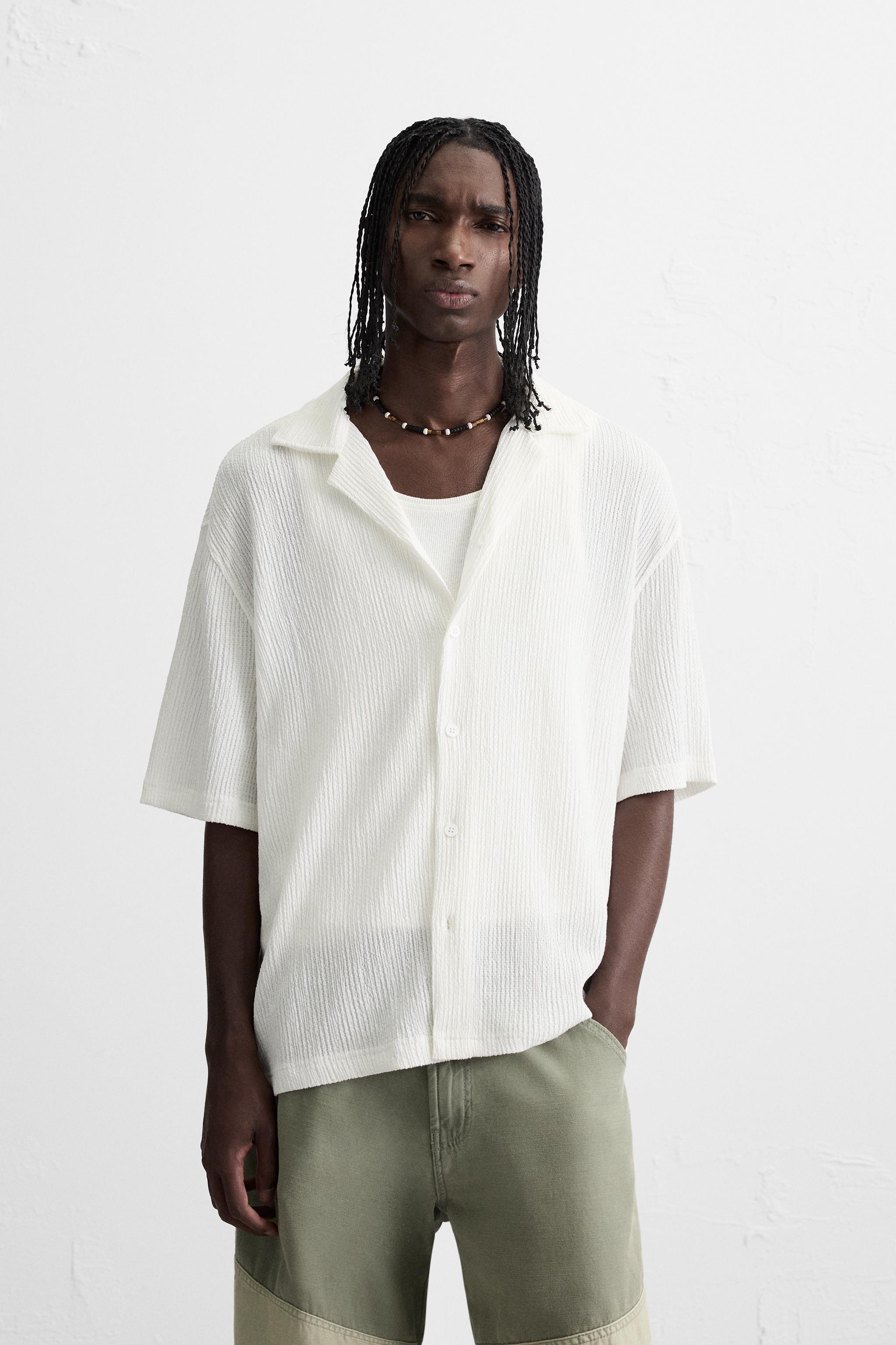 CHEMISE STRUCTURÉE EFFET FROISSÉ