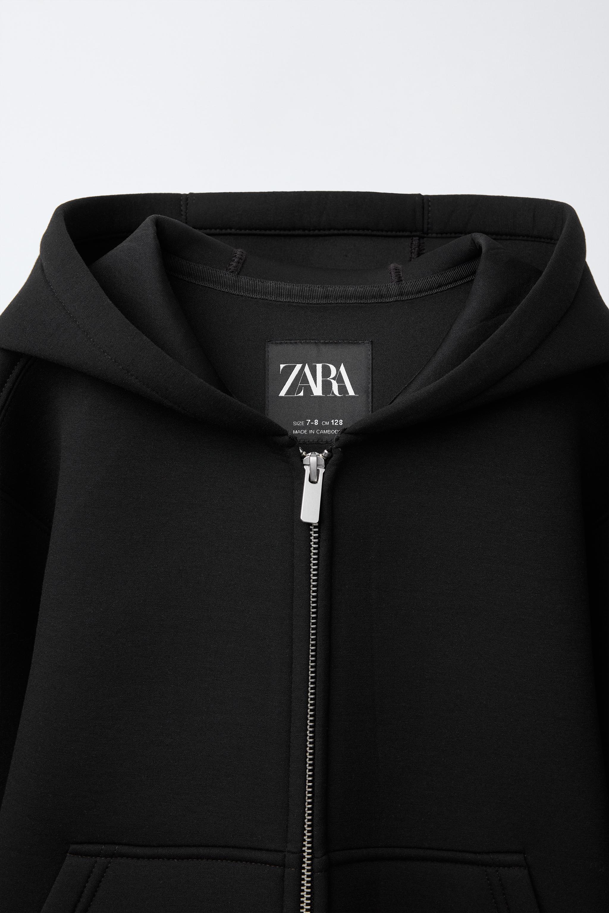 ZARA ジャケット テクスチャードジップアップジャケット - ブラック | ZARA Japan