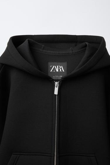 NEOPRENE-EFFECT JACKET WITH LABEL - Black by Zara - Image 2