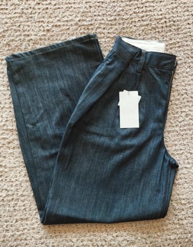 PLEATED WIDE-LEG JEANS - Image 3