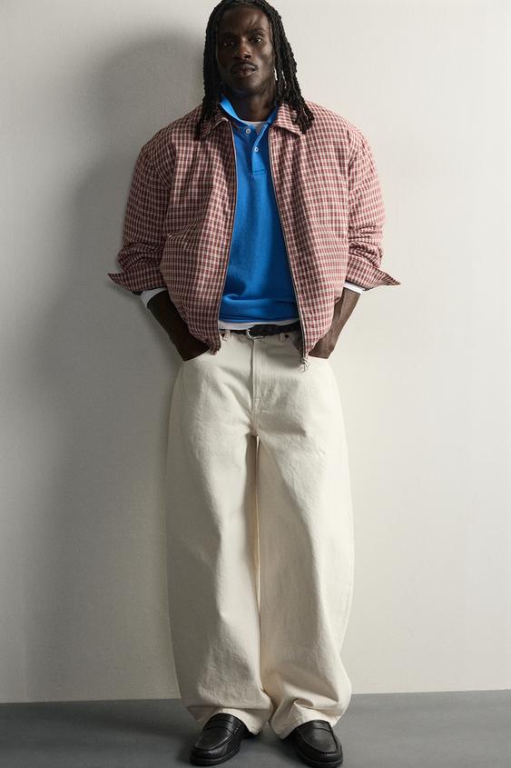 QUILTED CHECKED OVERSHIRT - Rouge de Zara - Image 5