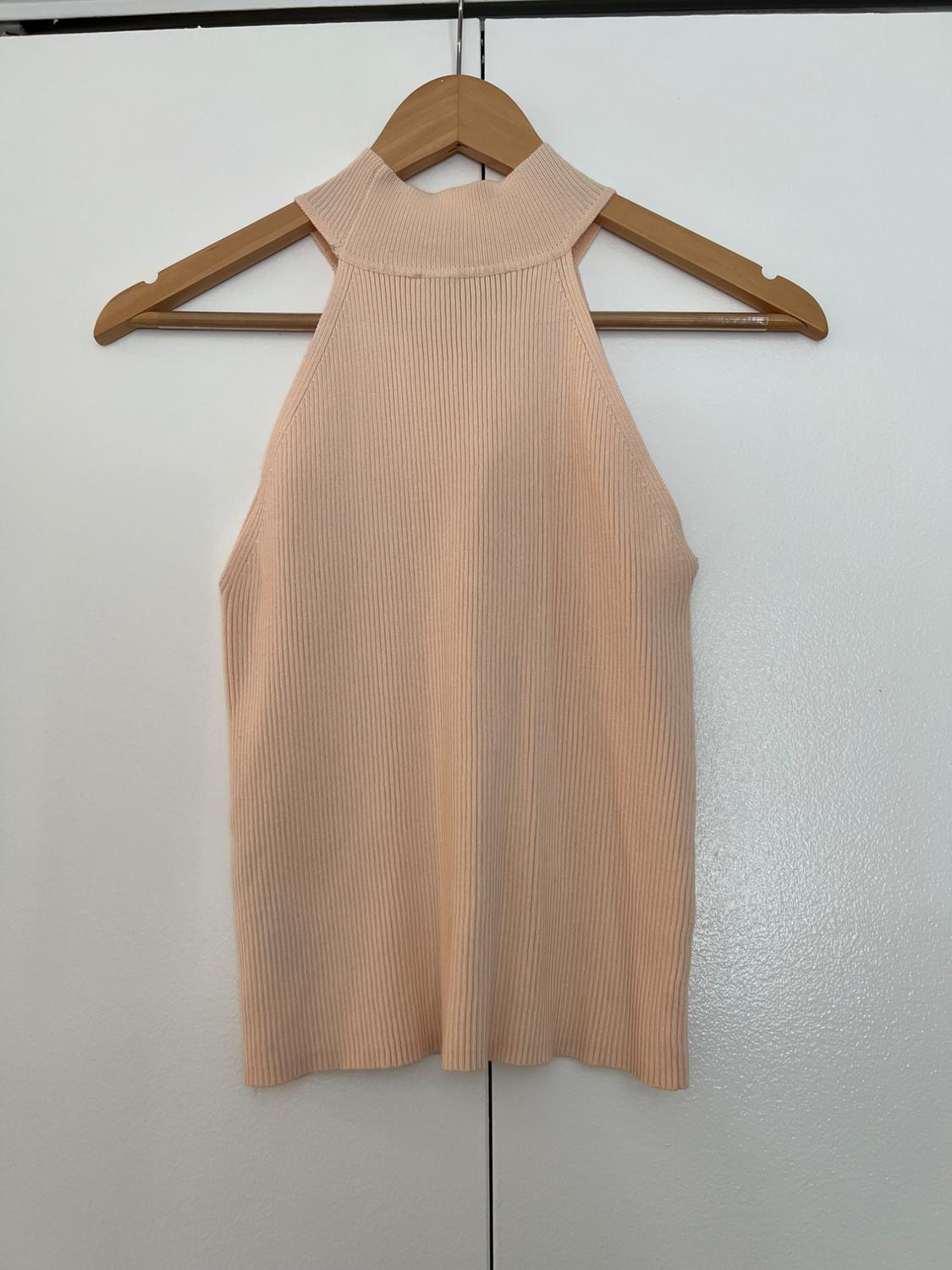 MOCK NECK LIGHT PINK TANK - Image 2