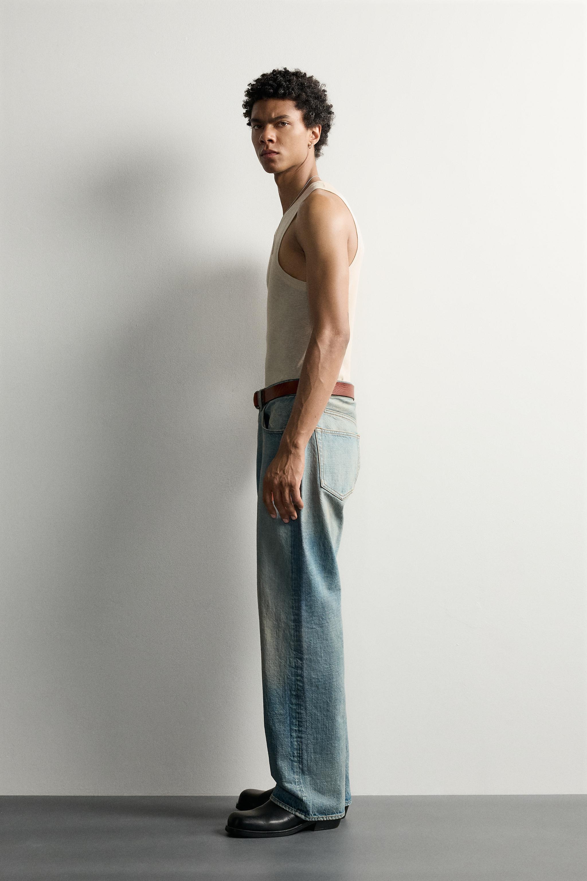 Мужские джинсы Zara LOOSE FIT JEANS — фото 4