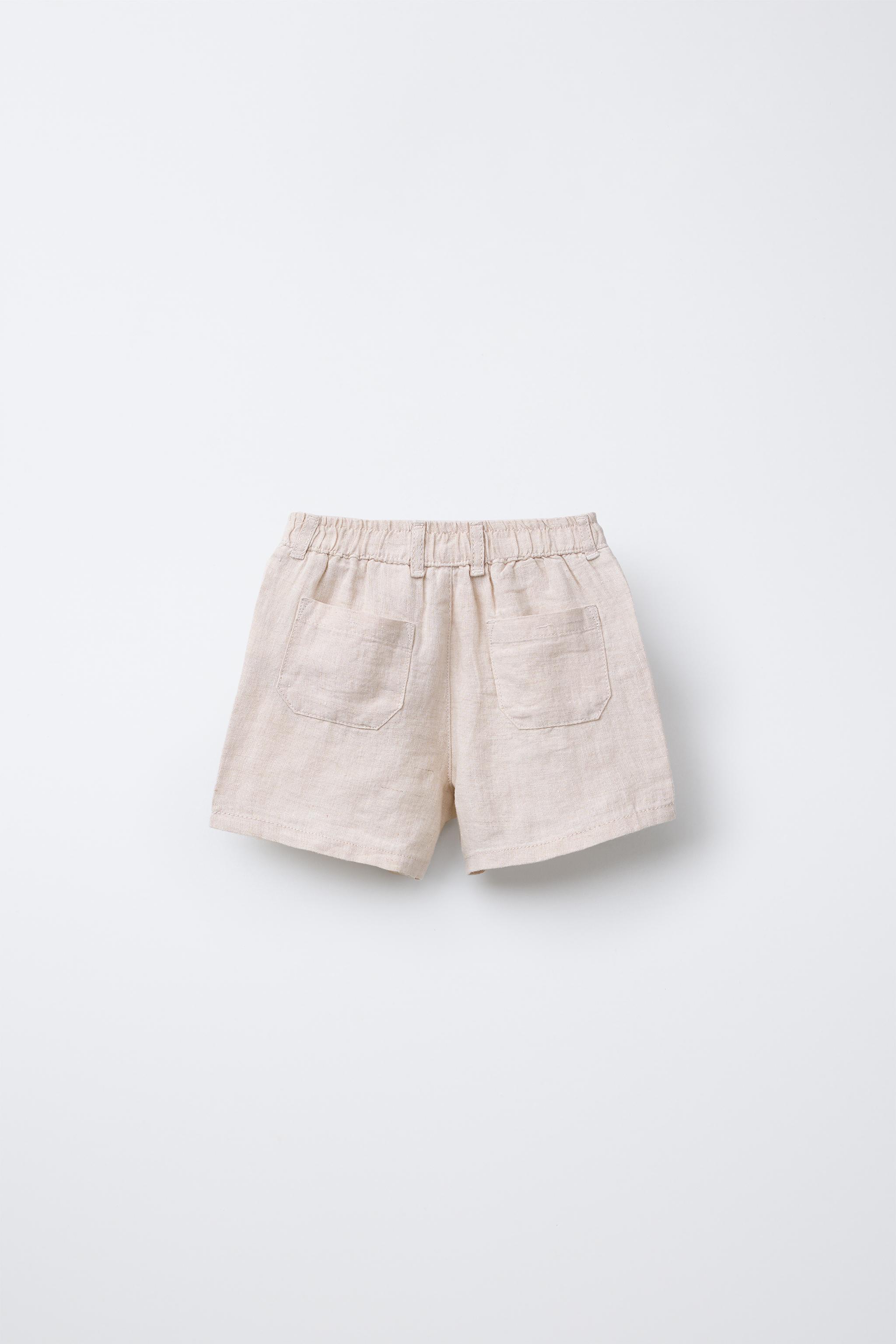 100% LINEN SHORTS - Petrol blue | ZARA United States 100% LINEN SHORTS - Petrol blue | ZARA United States