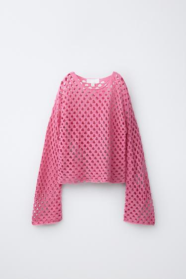 RED JUMPER - Pink by Zara