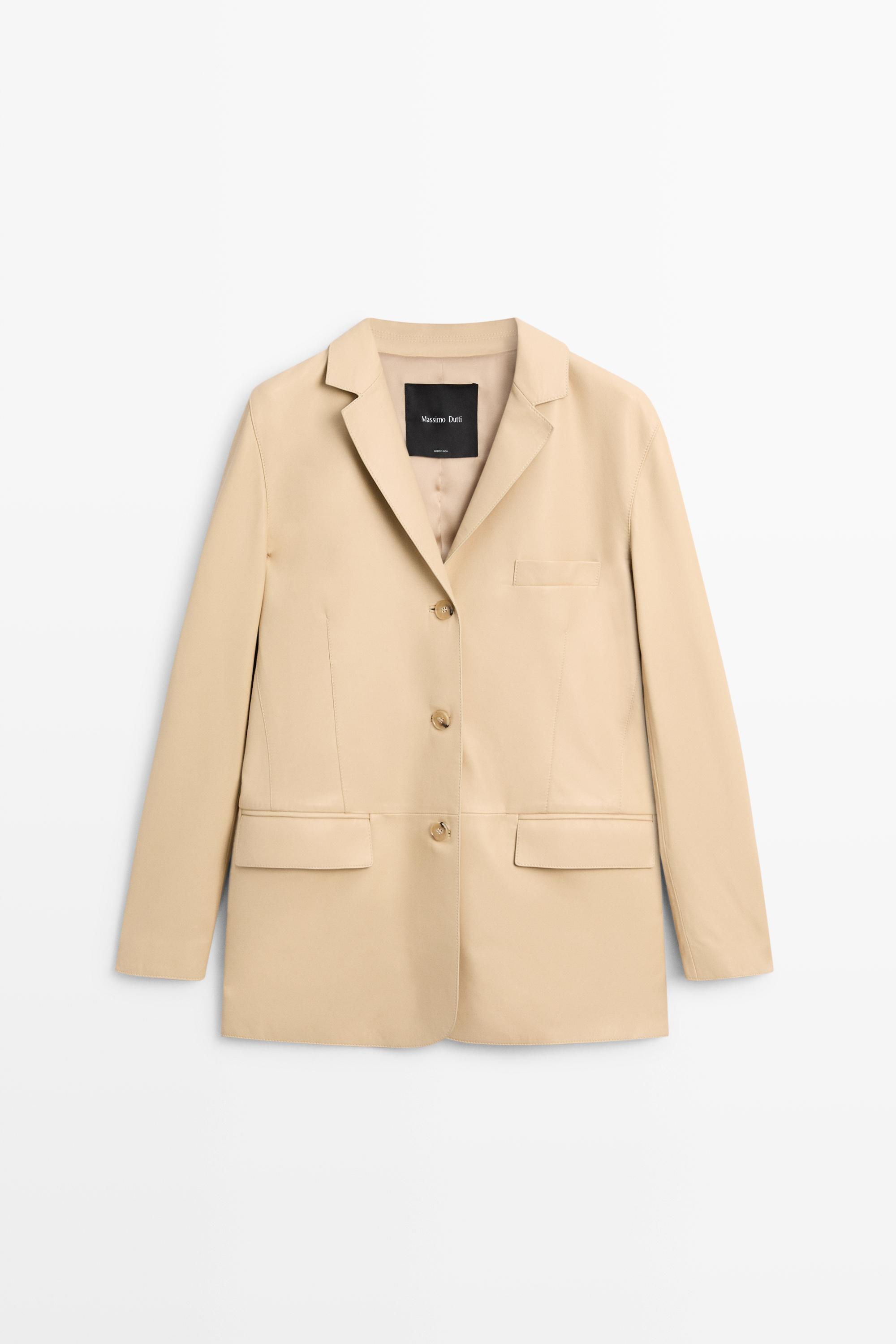 Blazer en cuir nappa