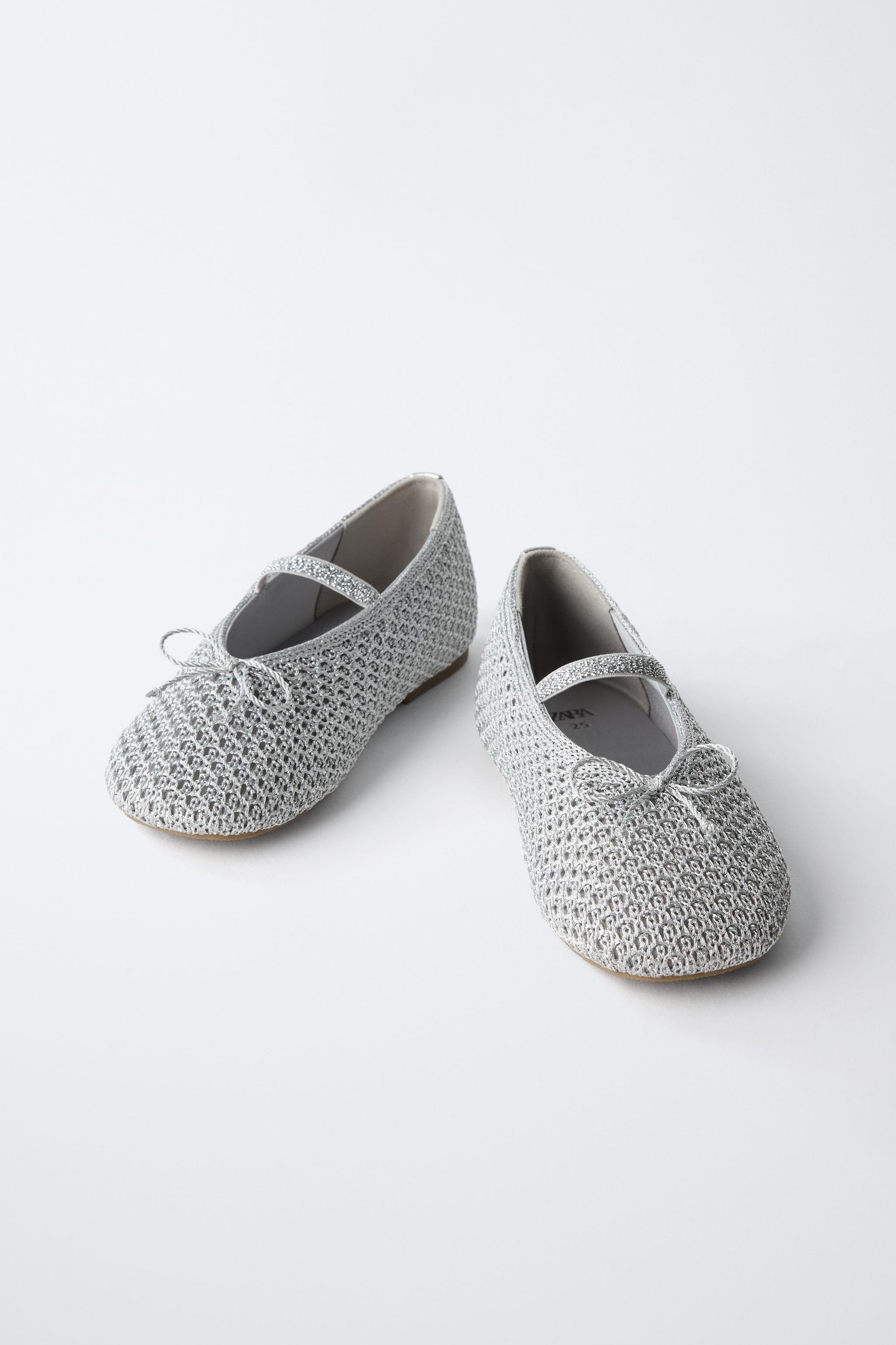 BALLERINES CROCHET MÉTALLISÉ