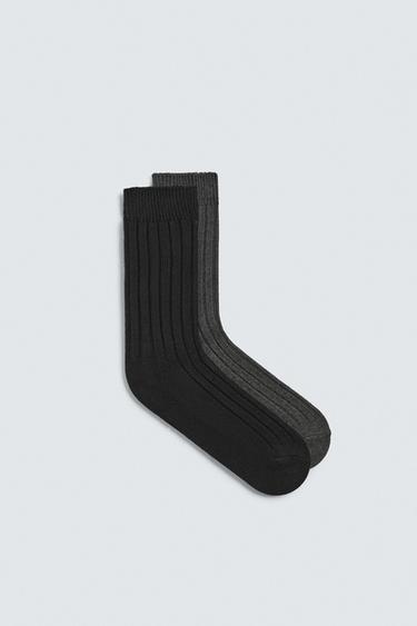 Zara TWO-PACK OF RIBBED SOCKS - various