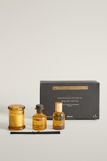 WHITE LOTUS GIFT CHEST SET (SET OF 3) — Intense red 1