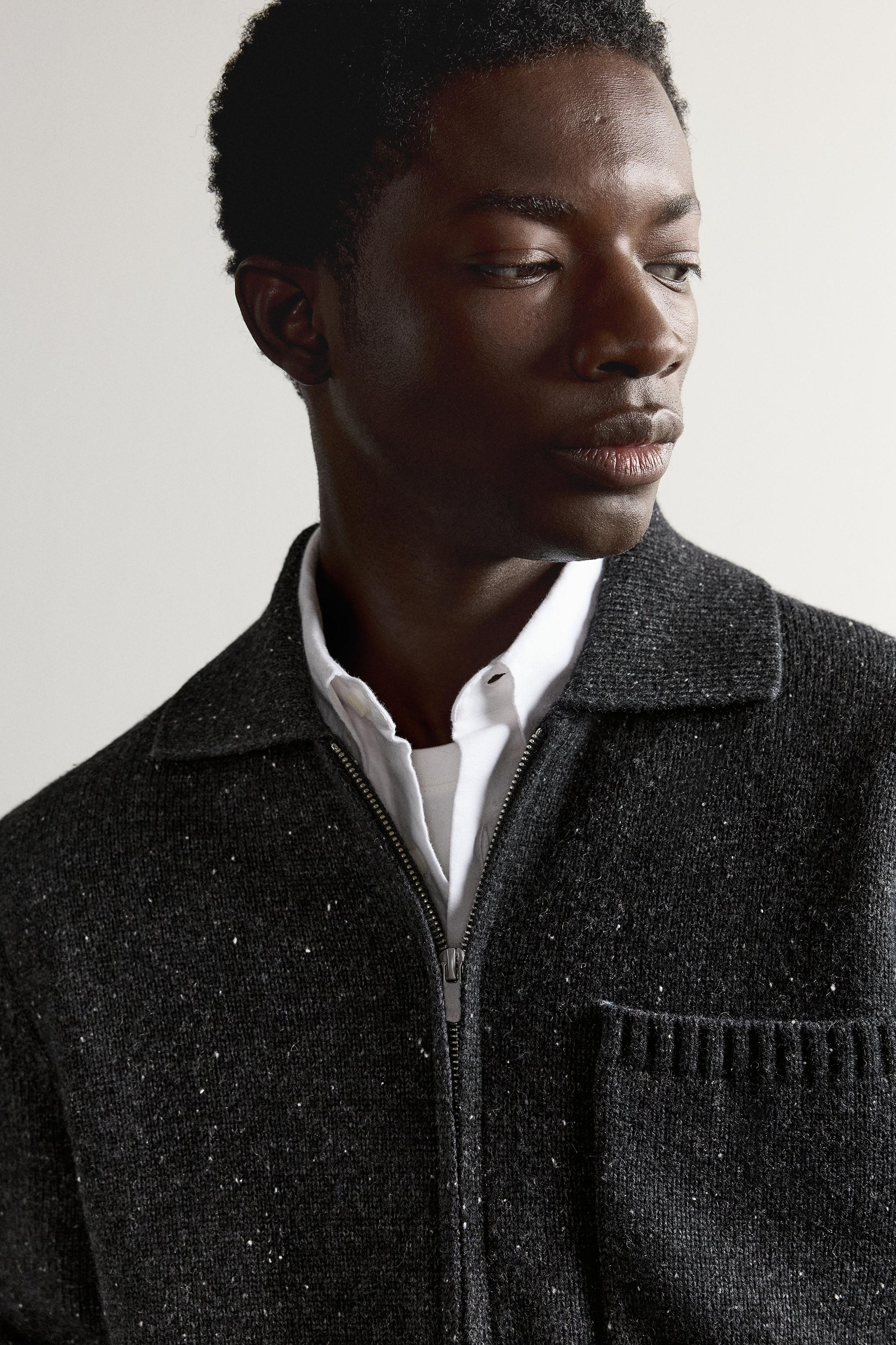 GILET EN MAILLE ZIPPÉ