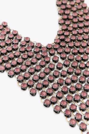 COLLIER CASCADE BIJOUX - Rose pâle de Zara - Image 3