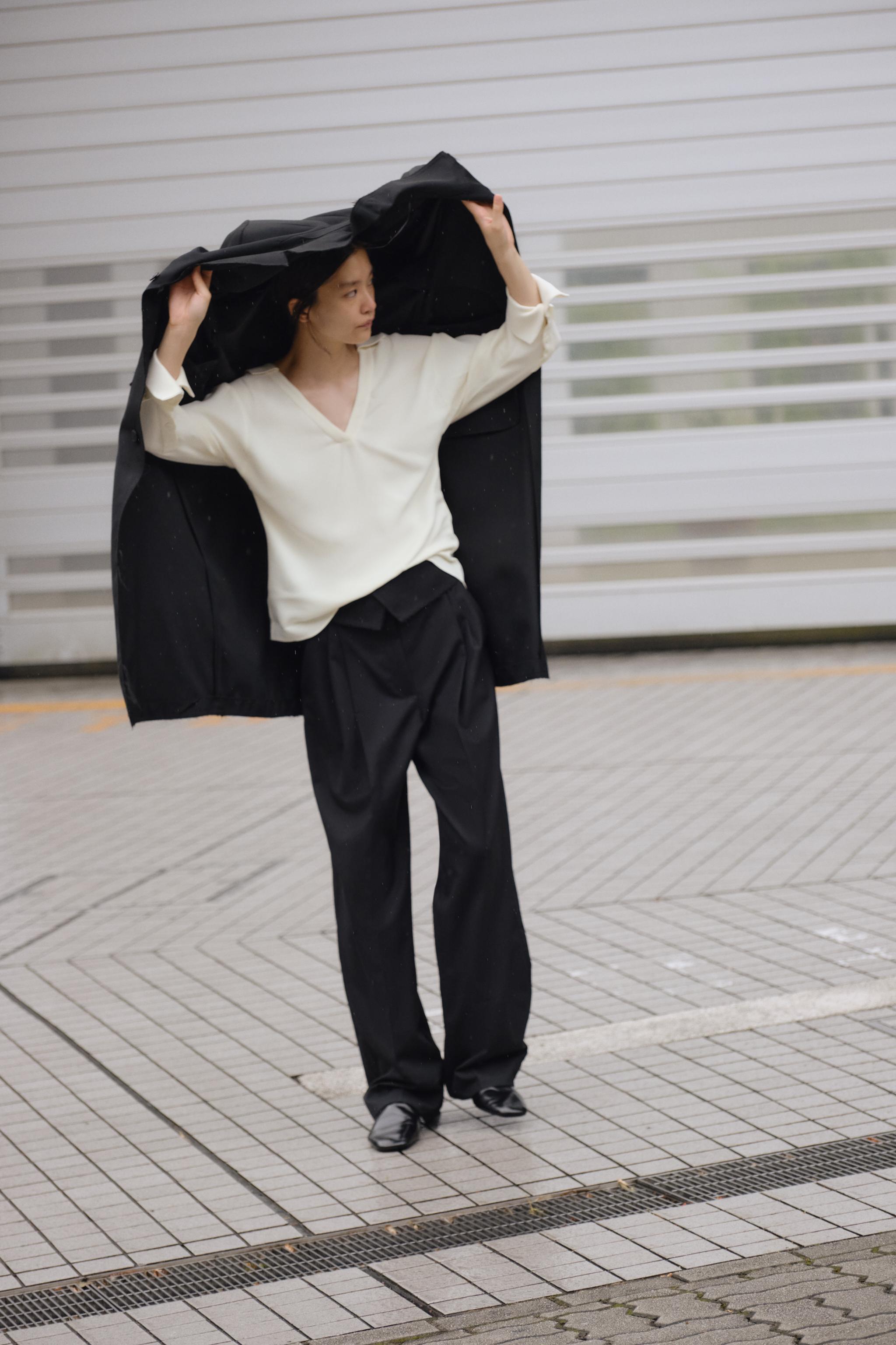 レディース ニューヨーカー パンツスーツ 毛100% ウール 日本製 ブラック NEWYORKER WOMEN L-SIZE パンツ｜ファッション通販のNY.ONLINE