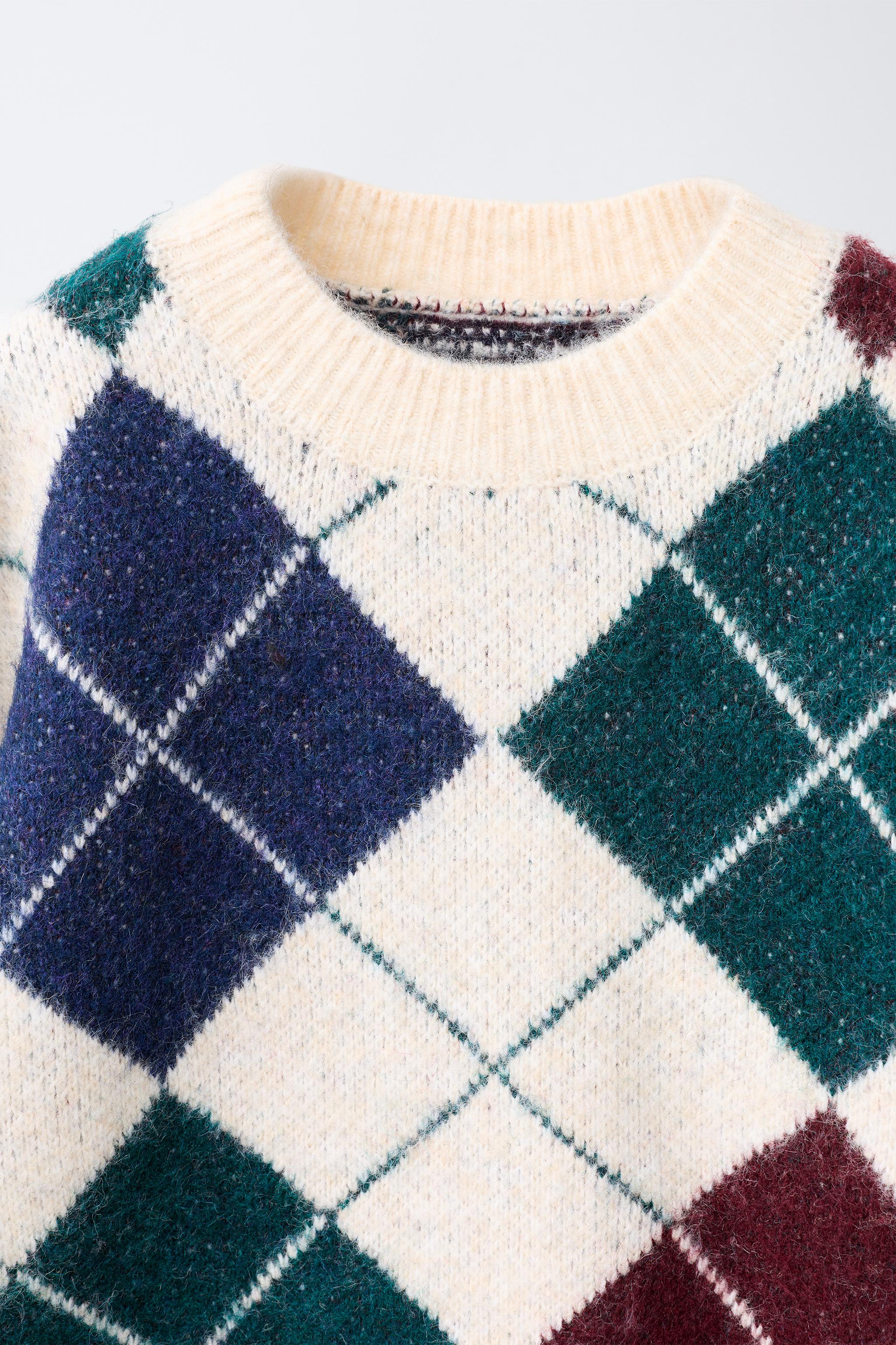PULL À MOTIF LOSANGES