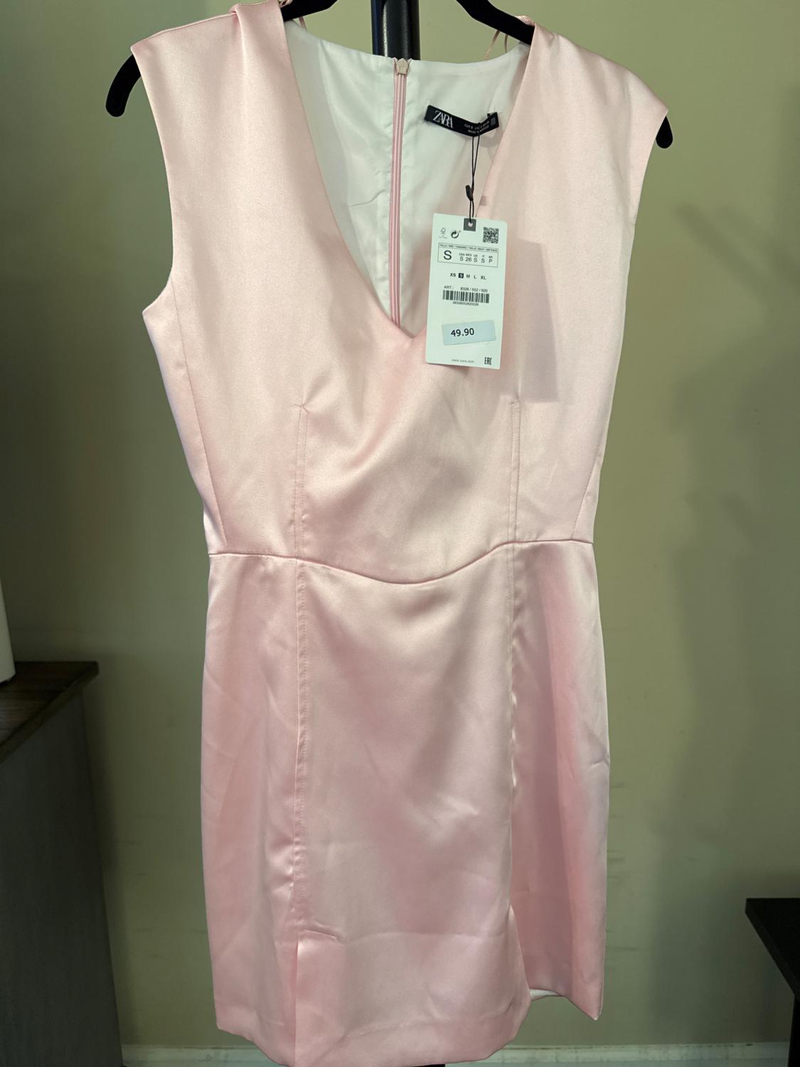 SATIN EFFECT MINI DRESS