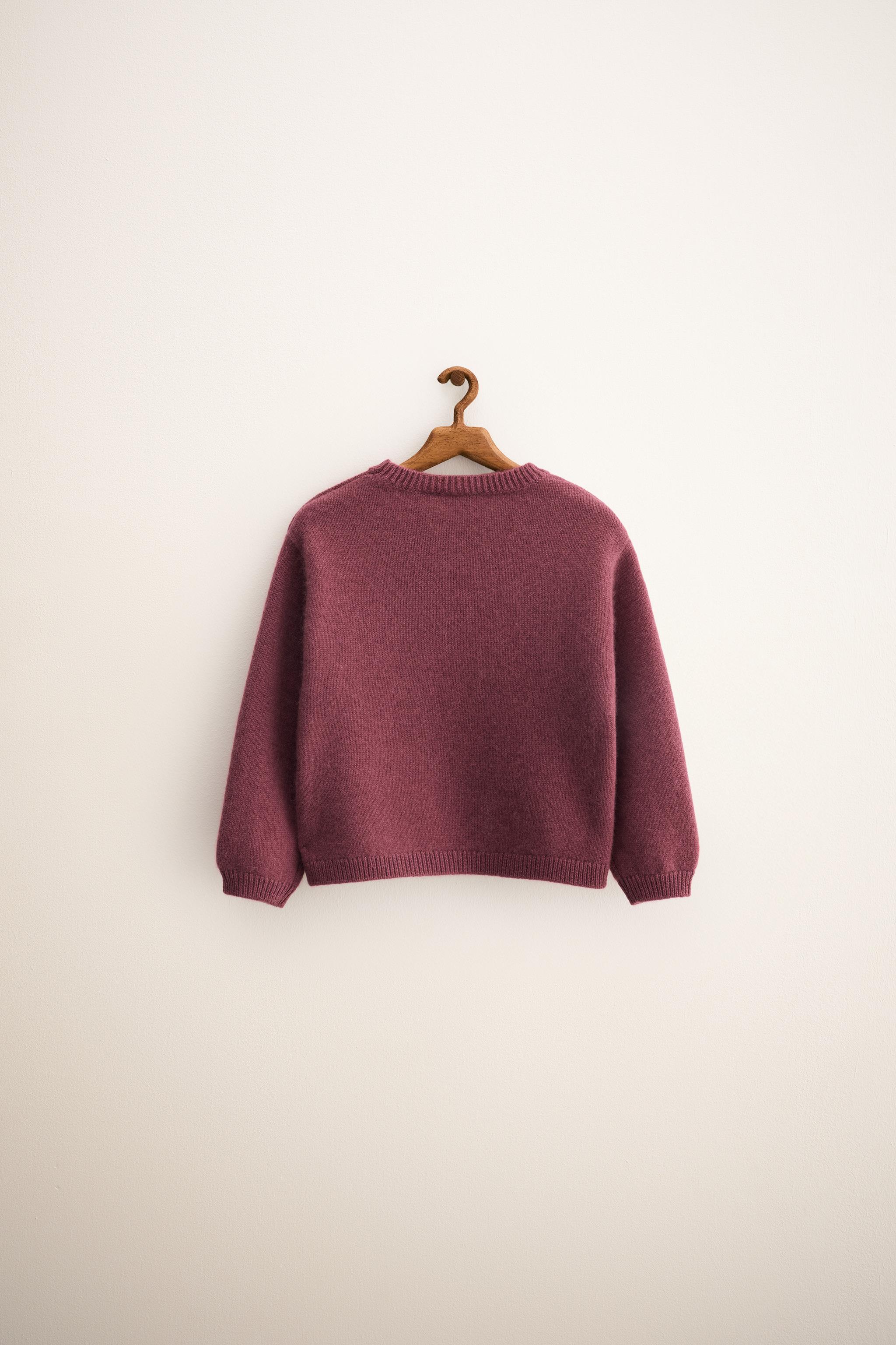 新品 ZARA ウール&amp;カシミヤセーター Sサイズ カシミヤ＆ウール Vネック セーター - ブラウン/モール | ZARA Japan