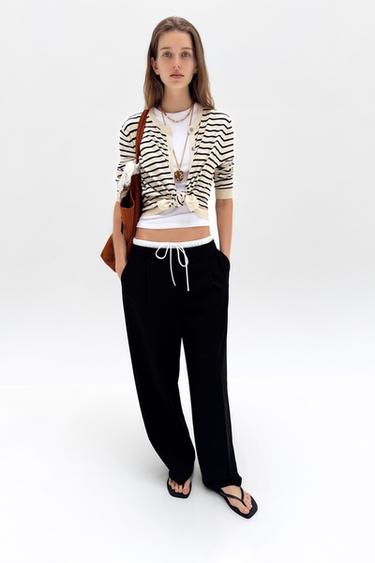 STRIPED KNIT CARDIGAN - striped by Zara