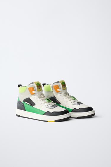MINECRAFT © MOJANG AB. ™ HIGH-TOP SNEAKERS - Green by Zara