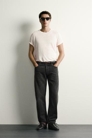 STRAIGHT-LEG JEANS - Charcoal by Zara