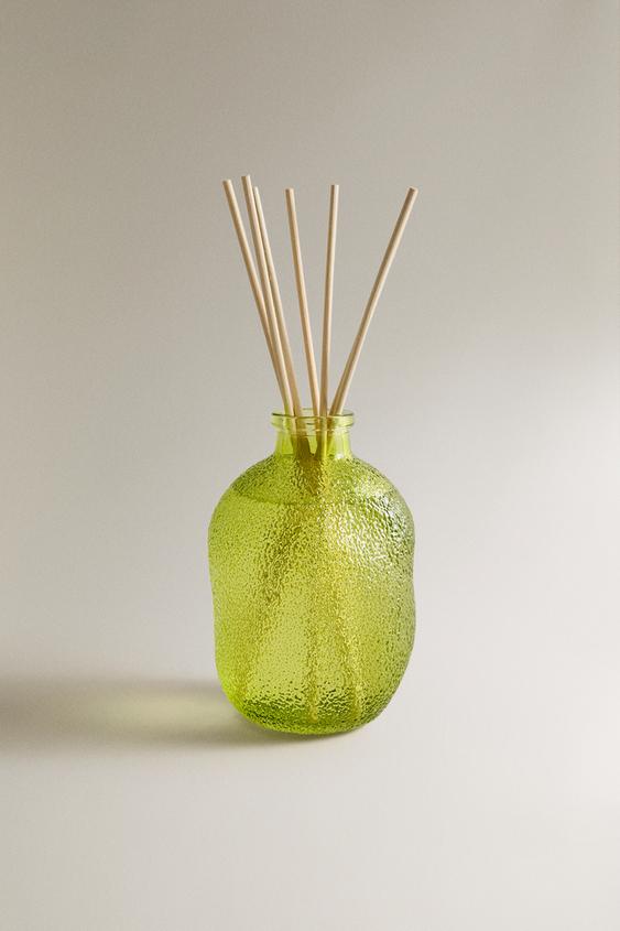 (435 ML) BERGAMOT & SANDALWOOD REED DIFFUSERS - Ecru / Green by Zara - Image 0