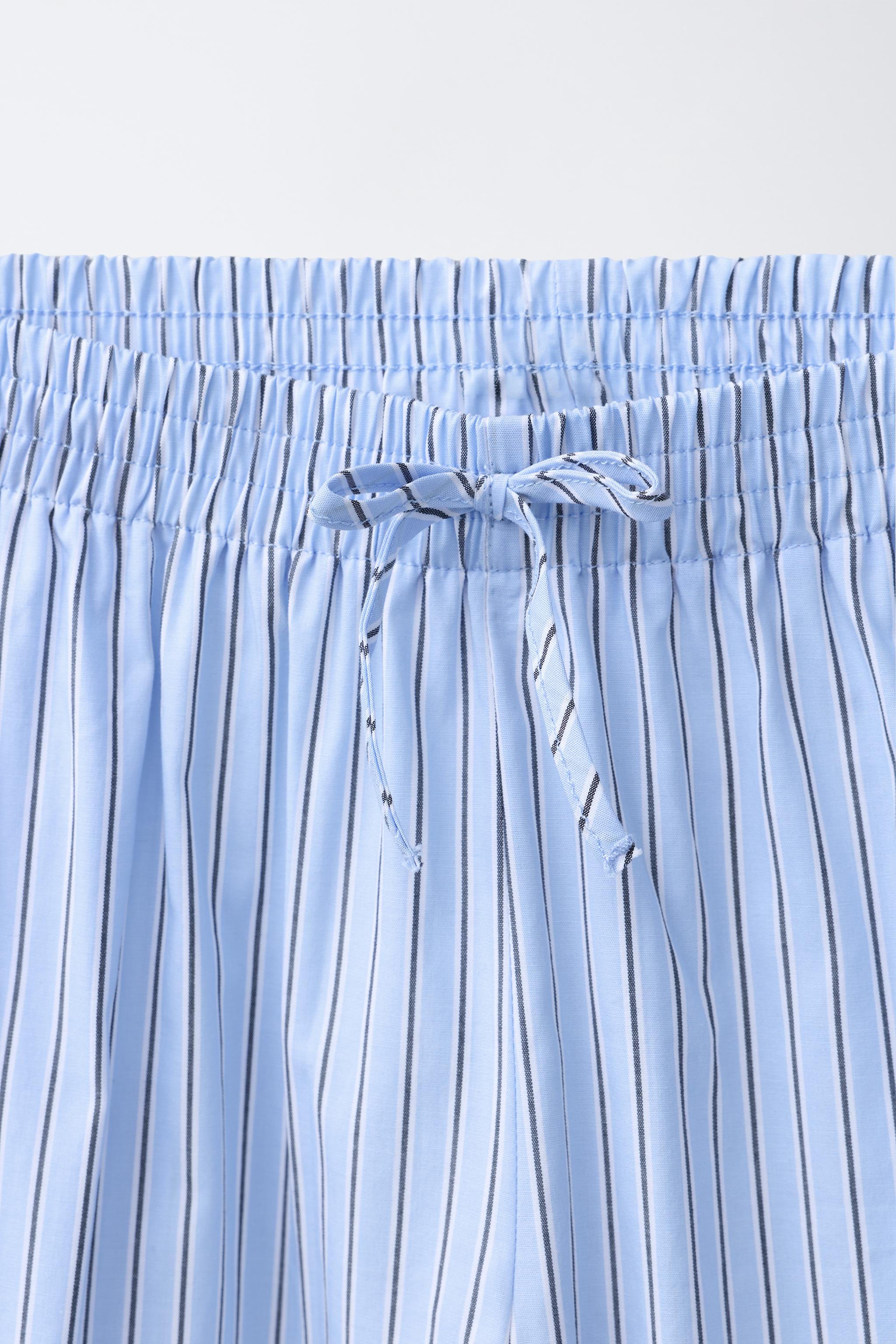 PANTALON BOUFFANT À RAYURES