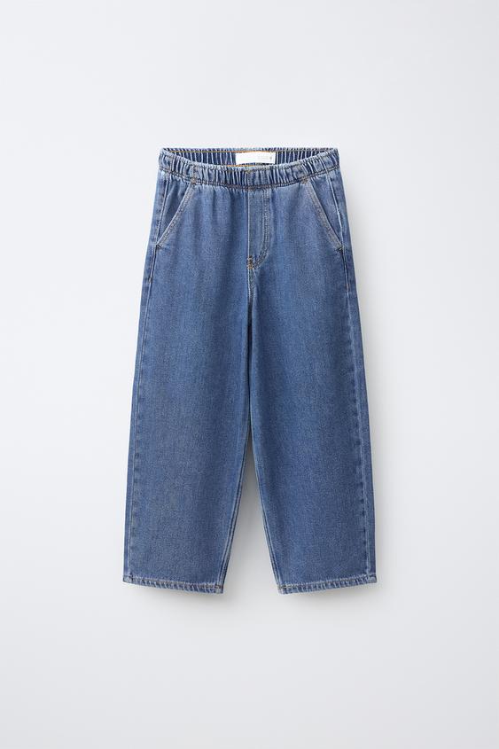 Zara WASHED LOOSE JEANS - Mid-blue - Image 0
