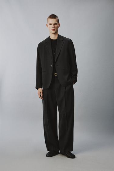 FLUID RELAXED FIT BLAZER - Black by Zara