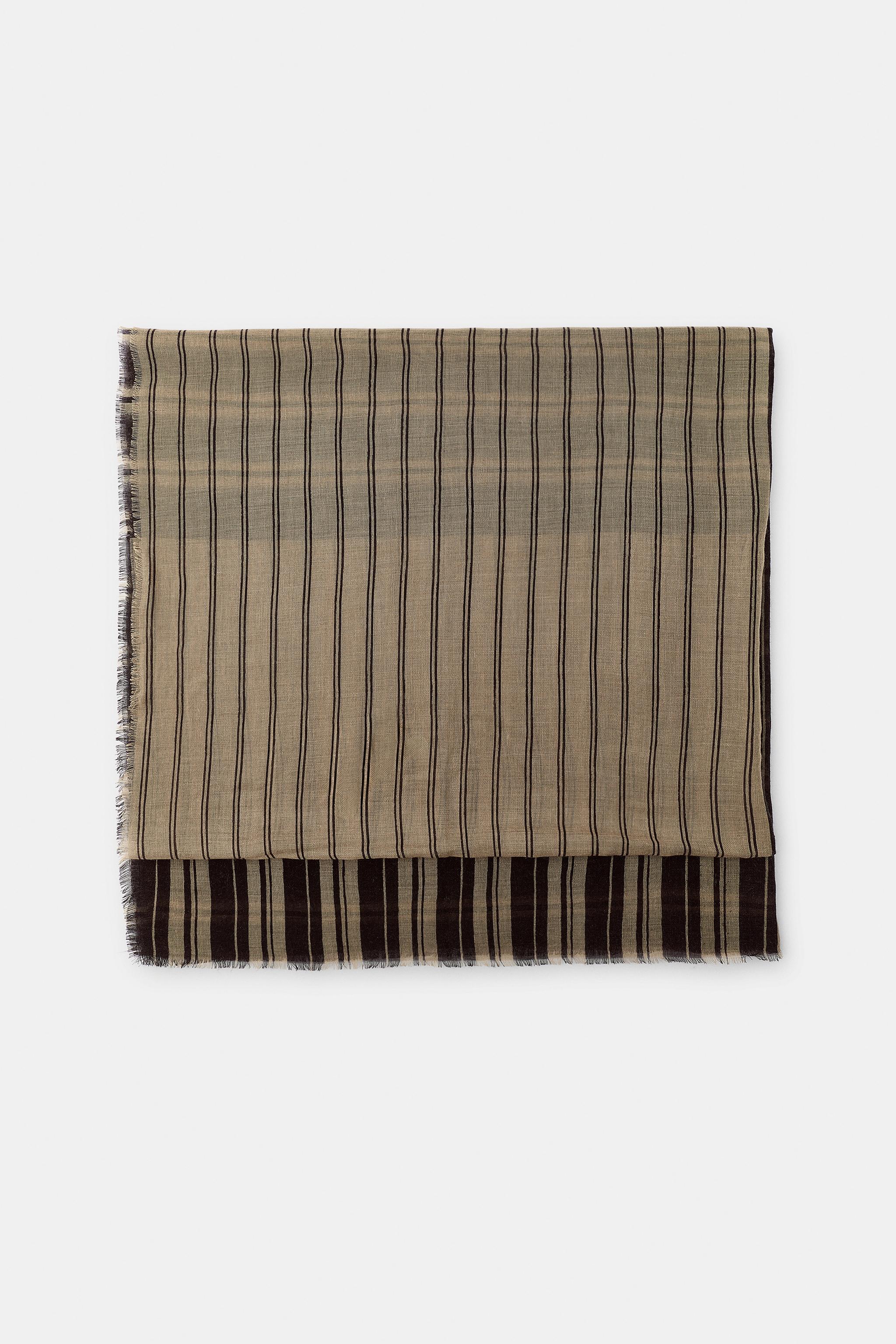FOULARD À IMPRIMÉ RAYURES