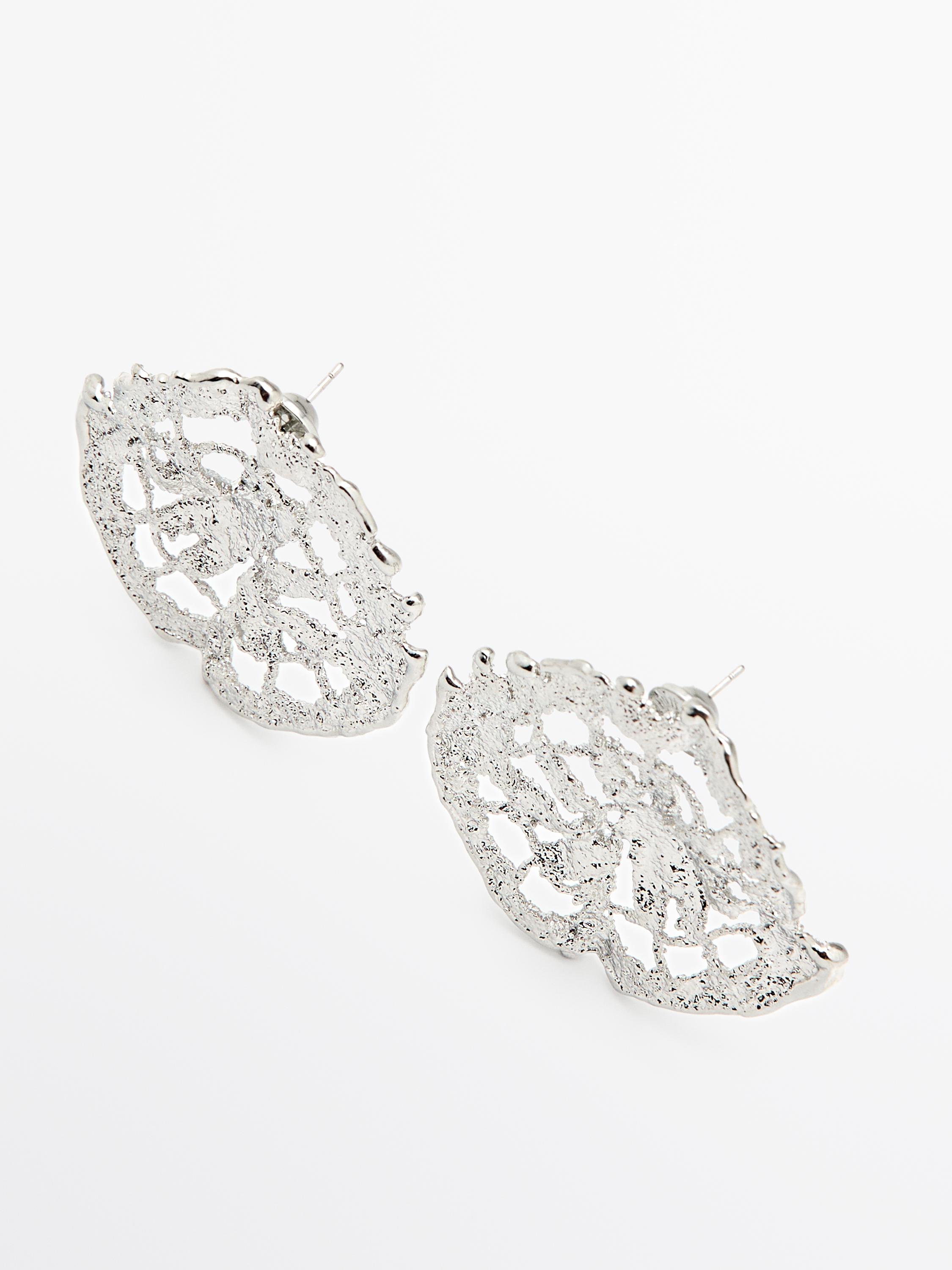 Boucles d’oreilles circulaires dentelle
