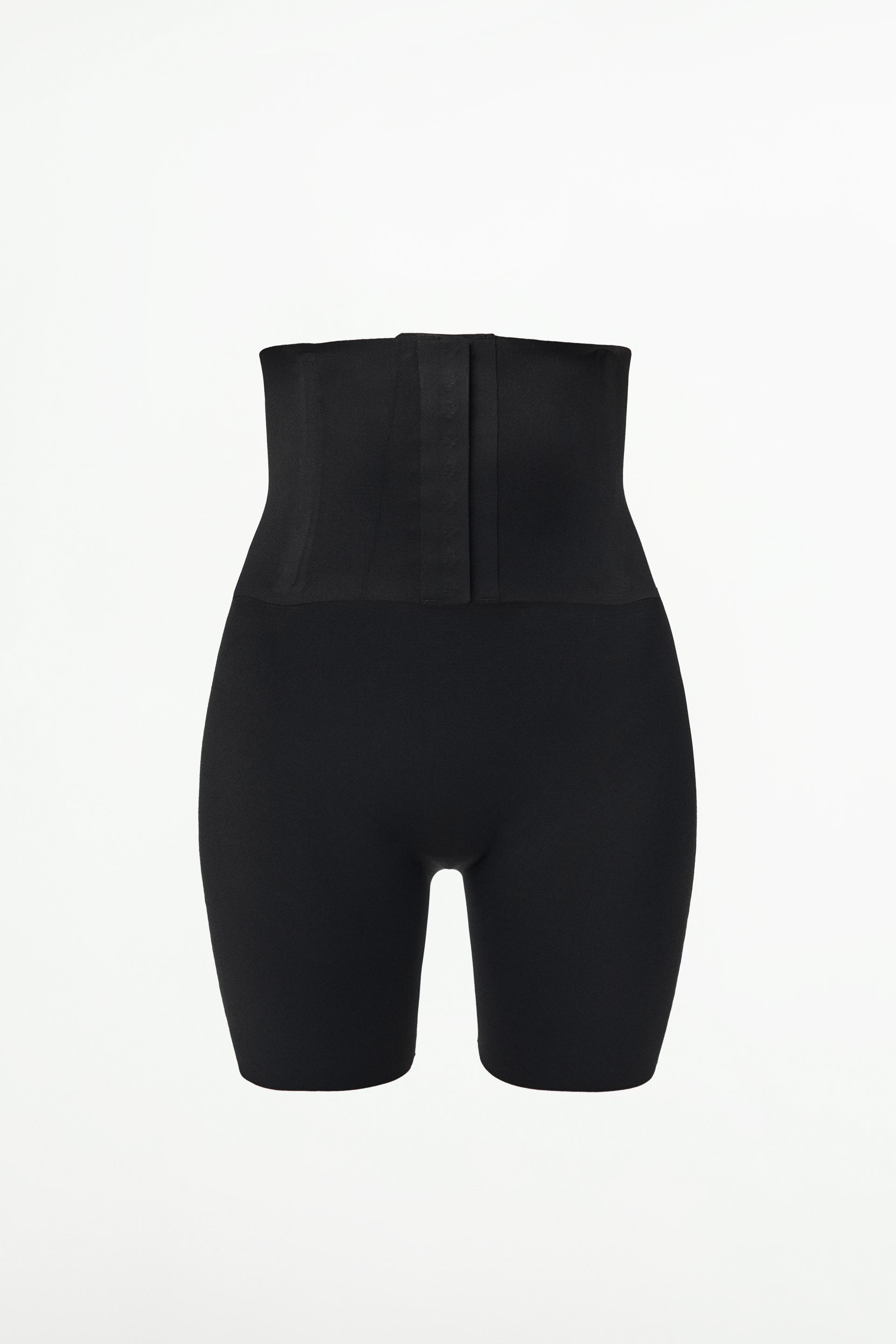 Spanx Tummy Control High-Waisted Shorts, Black, Medium