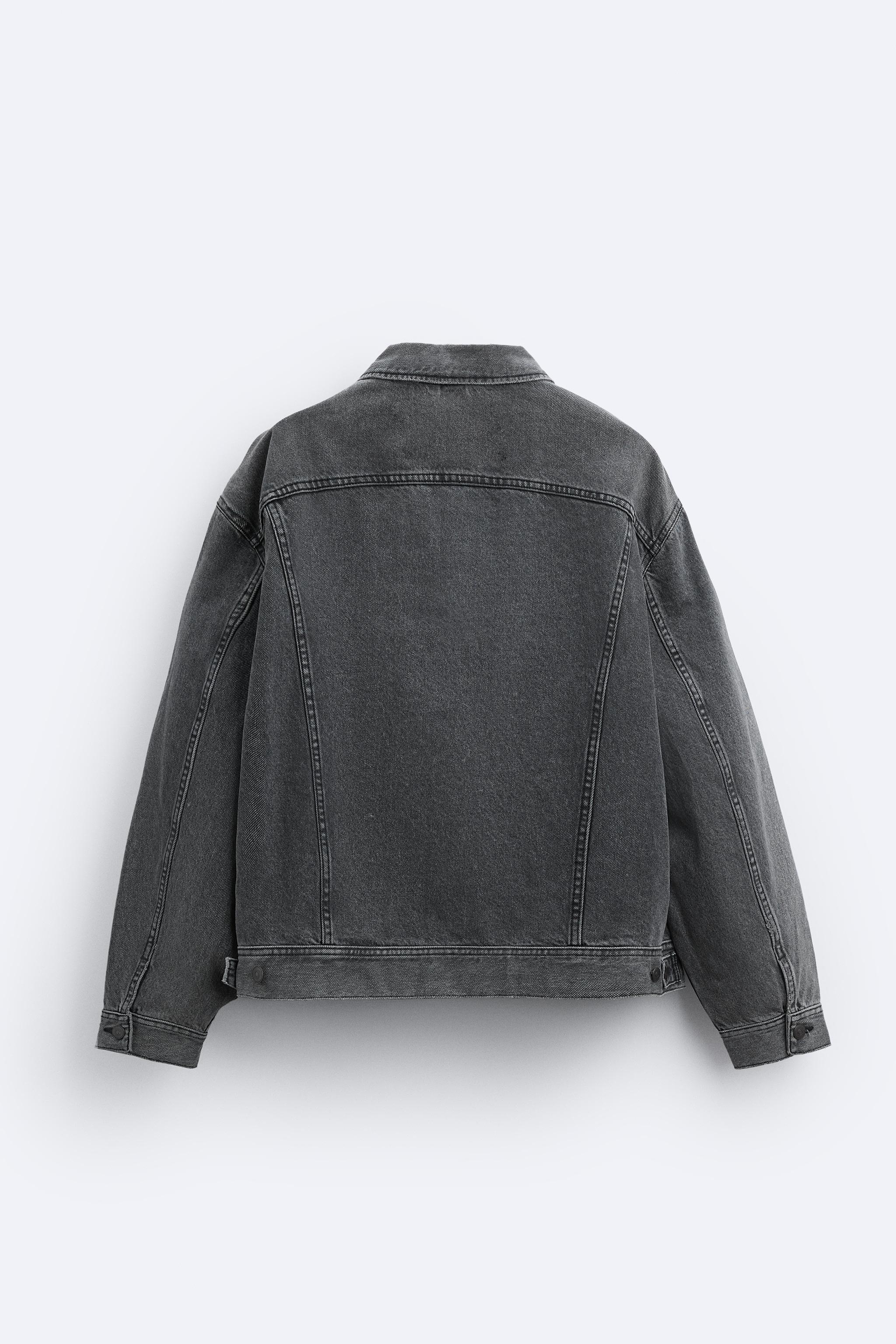 charcoal grey denim jacket