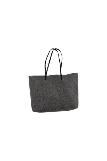 GRAY FELT BAG