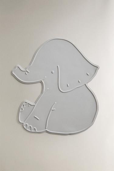 CHILDREN'S SILICONE ELEPHANT PLACEMAT - Greyish by Zara - Image 0
