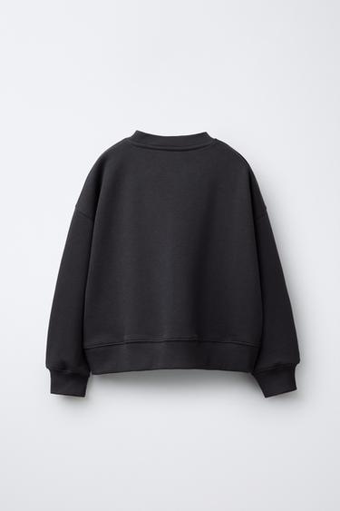 SWEAT À IMPRIMÉ CHIEN - Gris anthracite de Zara - Image 1